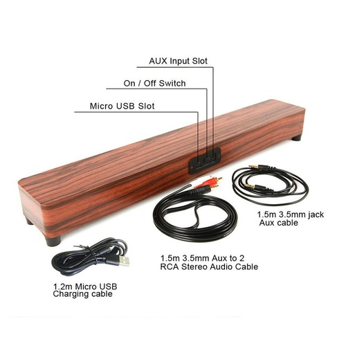 Speaker cassa soundbar legno - soundbar,